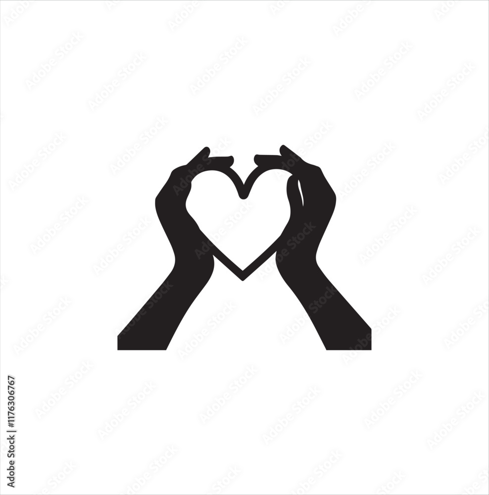 Valentine day illustration of a heart symbol Valentine day illustration of a heart symbol