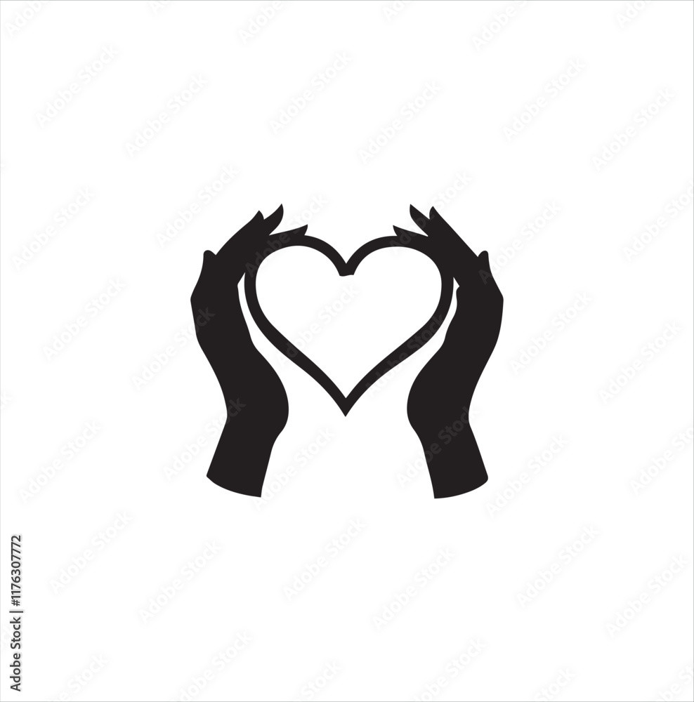 Valentine day illustration of a heart symbol Valentine day illustration of a heart symbol