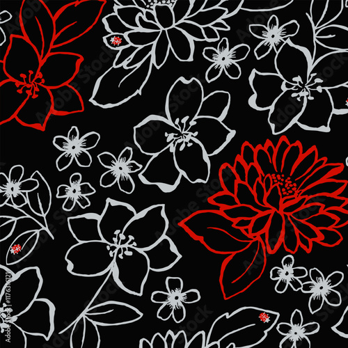 Abstract Flower background suitable for home decore and wallpaper purpose


