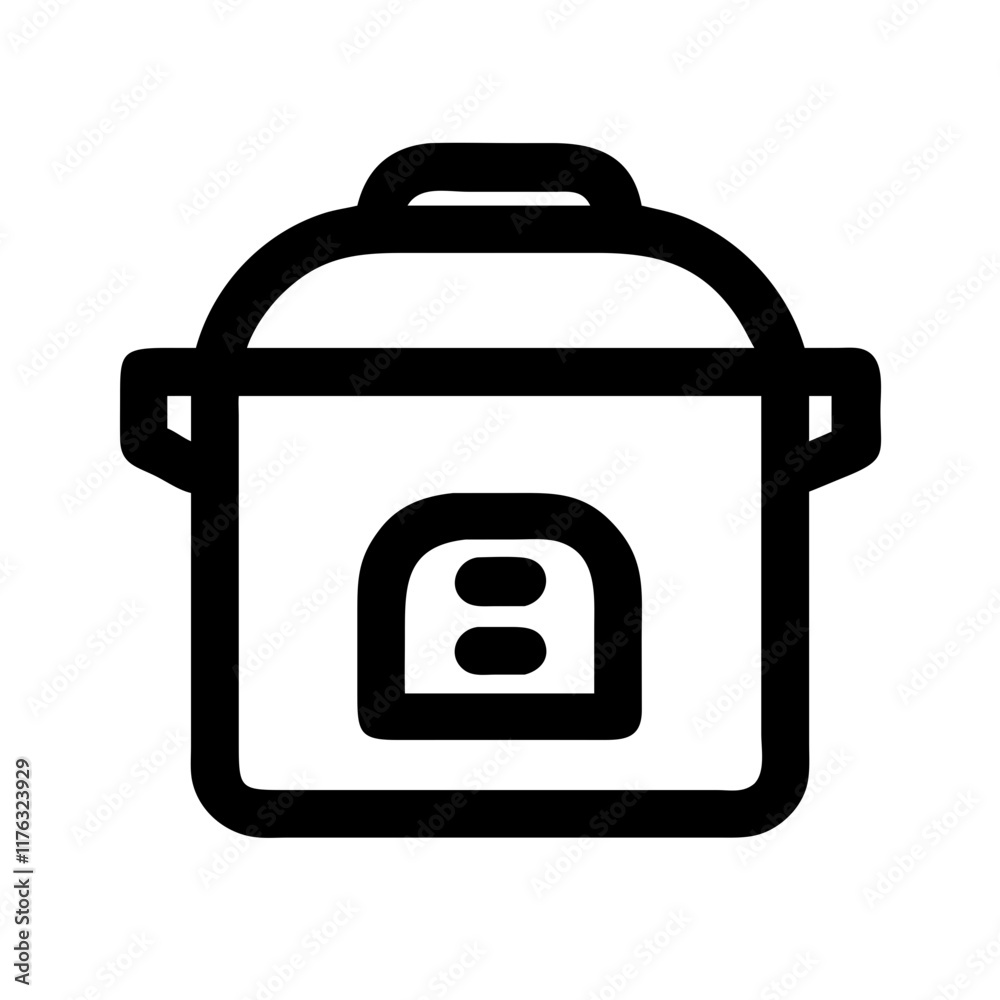 Obraz premium rice cooker icon design