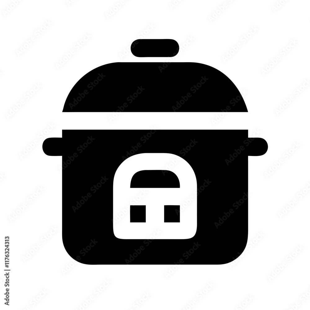 Obraz premium rice cooker icon design