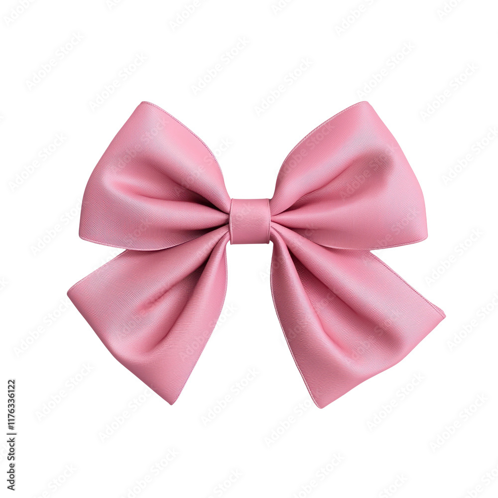 Pink Bow on a Transparent Background for Crafting Pink Bow on a Transparent Background for Crafting