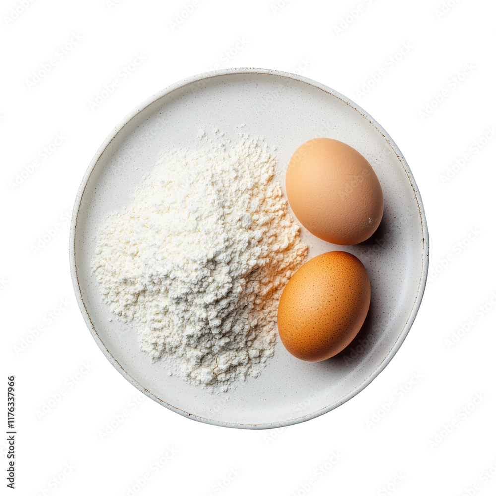 Fresh Ingredients for Baking and Cooking in a Bowl Fresh Ingredients for Baking and Cooking in a Bowl