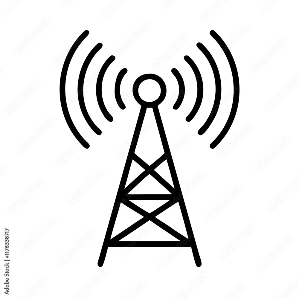 signal tower icon design signal tower icon design