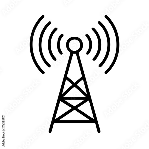 signal tower icon design