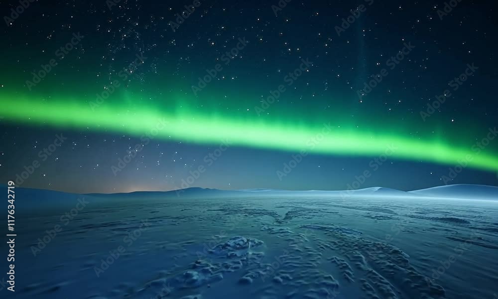 3D Animation of A night sky with the aurora borealis ( Aurora Borealis ) and a bright horizon. Video background 3D Animation of A night sky with the aurora borealis ( Aurora Borealis ) and a bright horizon. Video background