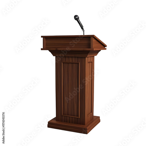 podium with microphone