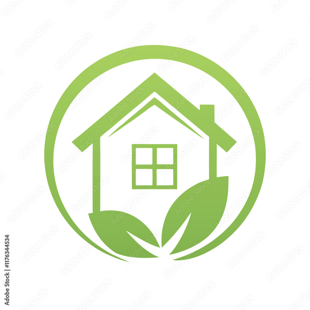 Eco-Friendly House Vector Design. Eco-Friendly House Vector Design.