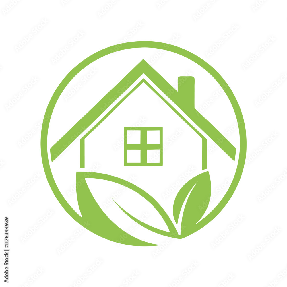 Eco-Friendly House Vector Design. Eco-Friendly House Vector Design.