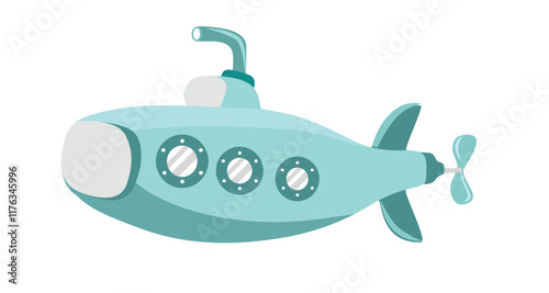 Cute aircraft submarine illustration. Submarine illustration. Aircraft submarine. Submarine illustration. Torpedo. Underseas boat. Submersible. Ship. Warship. U boat.
