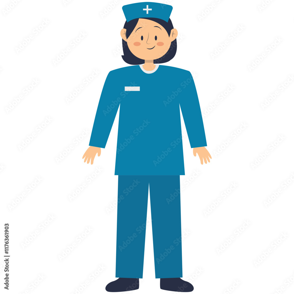 Professional Staff Character. People Labour Day Celebration. Vector Cartoon Illustration Professional Staff Character. People Labour Day Celebration. Vector Cartoon Illustration