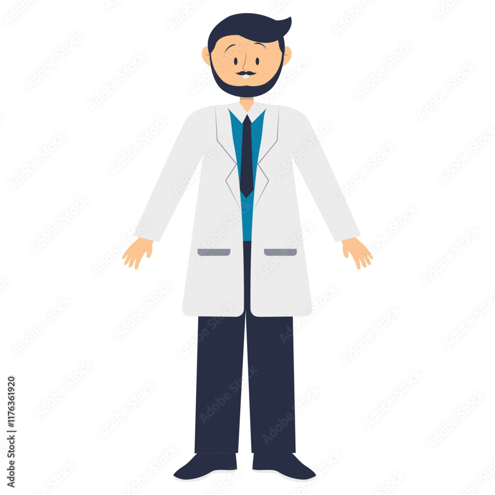 Professional Staff Character. People Labour Day Celebration. Vector Cartoon Illustration Professional Staff Character. People Labour Day Celebration. Vector Cartoon Illustration