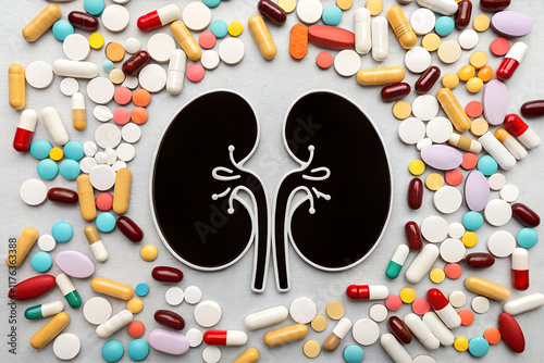 Human kidneys - effects of drugs