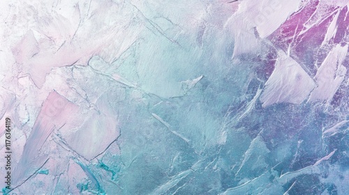 Wallpaper Mural Abstract trendy holographic background with real texture in pale violet, pink, and mint colors, featuring subtle scratches and irregularities for a unique design Torontodigital.ca