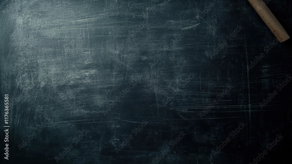 Dark textured background with rolling pin corner. Dark textured background with rolling pin corner.