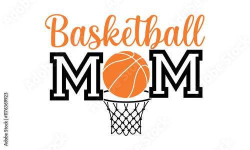 Basketball Mom Clip Art and Vector