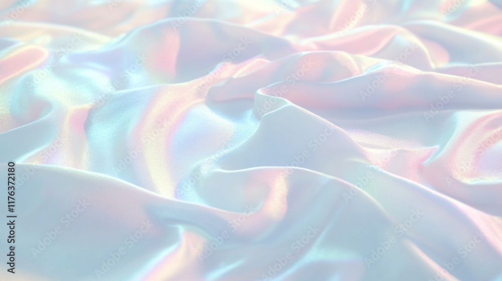 Obraz premium Iridescent pastel fabric texture.