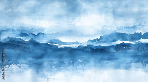 Light blue cyan white abstract watercolor background,
Sky cloud background.
