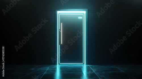 door to the future neon