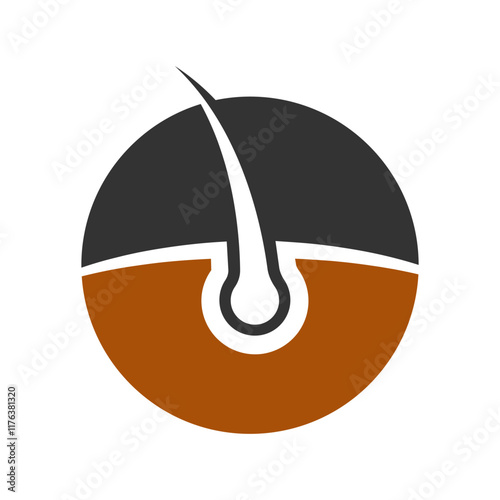 Follicle hair icon design
