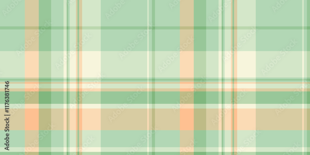 Fototapeta premium Vertical plaid check textile, glamor pattern texture seamless. Damask vector background fabric tartan in light and pastel colors.