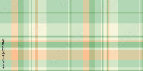 Vertical plaid check textile, glamor pattern texture seamless. Damask vector background fabric tartan in light and pastel colors.