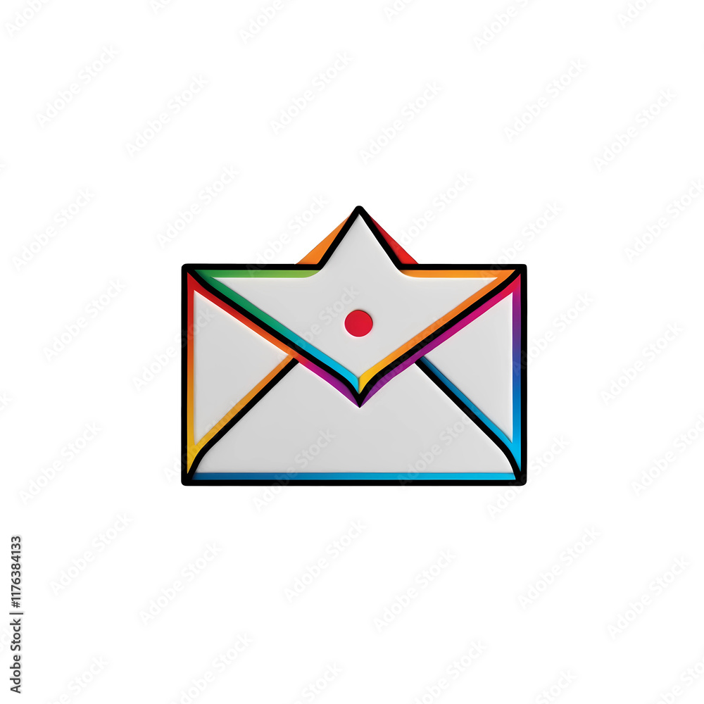 Flat Logo Style Illustration of email with Colorful and Soft Designs in Transparent PNG Format Flat Logo Style Illustration of email with Colorful and Soft Designs in Transparent PNG Format