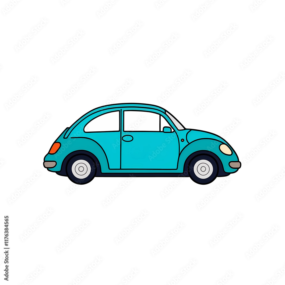 Flat Logo Style Illustration of Car with Colorful and Soft Designs in Transparent PNG Format Flat Logo Style Illustration of Car with Colorful and Soft Designs in Transparent PNG Format