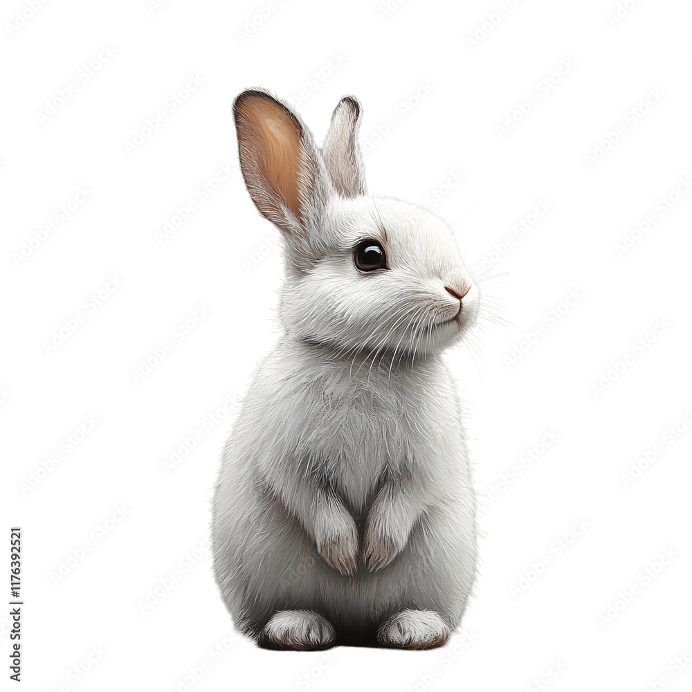 Obraz premium white rabbit