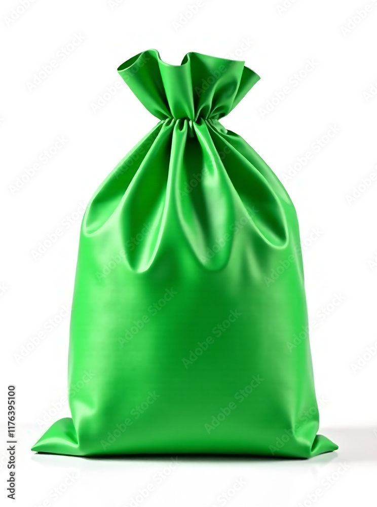 Green bag isolated on white background new image Green bag isolated on white background new image