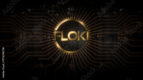 Tablou pe pânză Futuristic digital background highlighting advanced cryptocurrency and encryptio