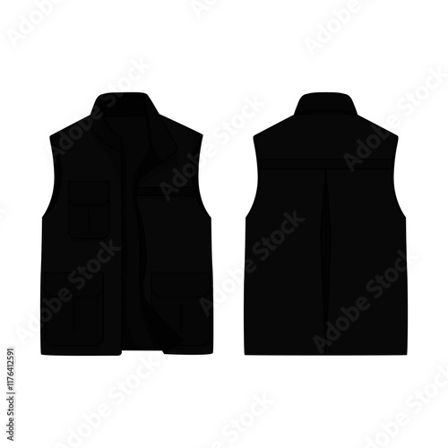 Jaket Rompi Vector Image And Illustration
