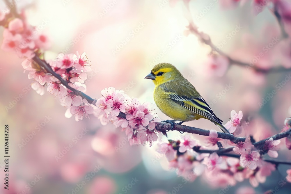 Siskin Carduelis spinus - adult male in early spring Siskin Carduelis spinus - adult male in early spring