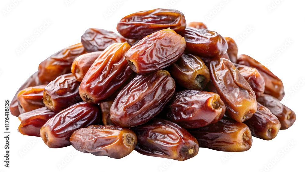 Obraz premium dates isolated on white background