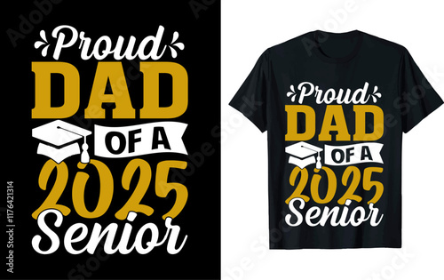 Graduation t-shirt design, vector illustration, graduation design, silhouette style.