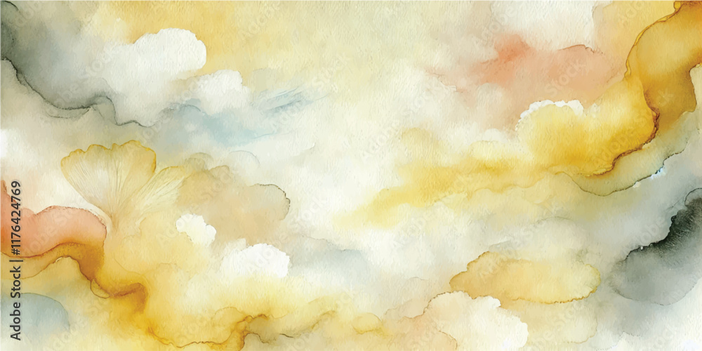 Fototapeta premium Abstract light watercolor for background