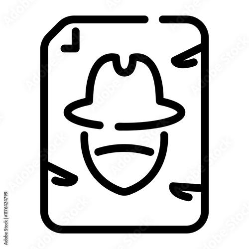 wanted Line Icon