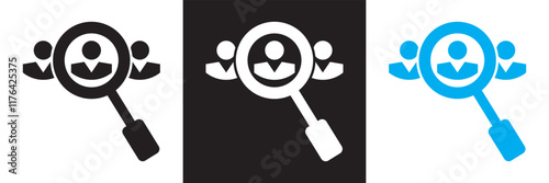 Human resources icon . Containing employee, work, organization structure, cycle economy, hr, business, industry,  concept icon.  isolated on white and black background. vector illustration. EPS 10