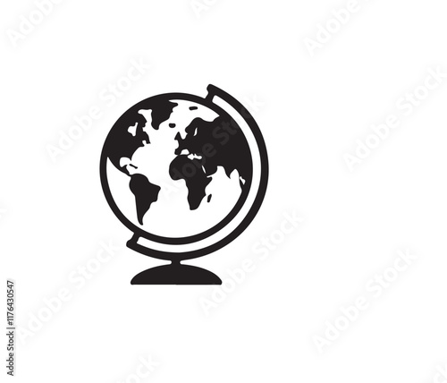 Global icon collection on white background