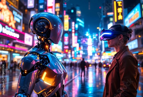 Immersive Worlds of Robots and Humans in AR/VR
