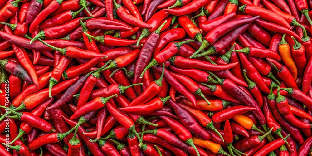 Vibrant Red Chili Pepper Background - Spicy Food Texture Stock Photo Vibrant Red Chili Pepper Background - Spicy Food Texture Stock Photo
