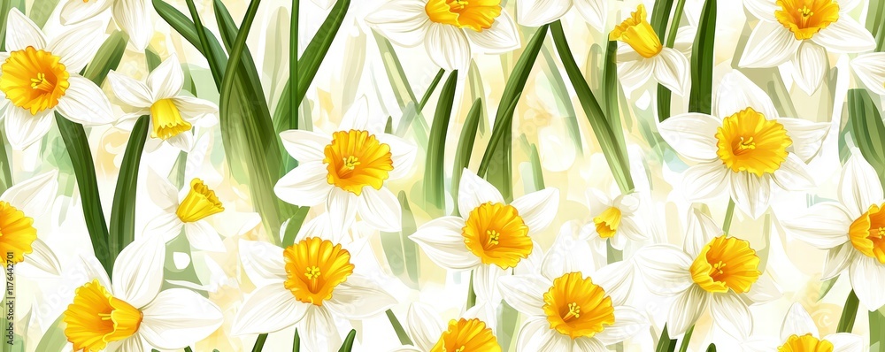 Spring blooming daffodils in nature floral artwork bright environment vibrant viewpoint Spring blooming daffodils in nature floral artwork bright environment vibrant viewpoint