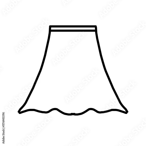 illustration of a skirt