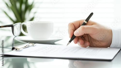 Businessman Signing Contrac...