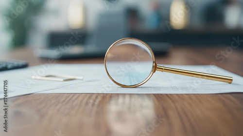 Magnifying Glass on Documen...