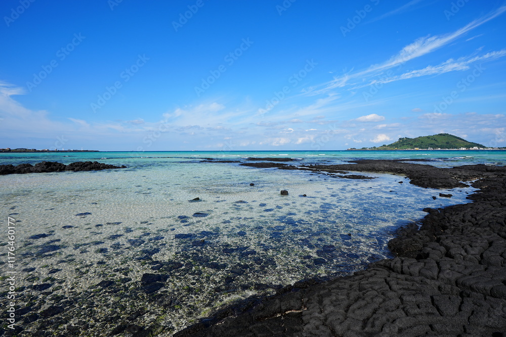 shoaling beach and crystal clear water shoaling beach and crystal clear water