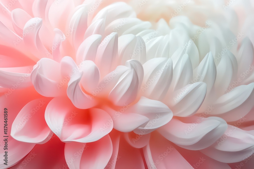 A close-up of a Bellis perennis flower with a gradient of white to pink petals, basking in soft morning light. A close-up of a Bellis perennis flower with a gradient of white to pink petals, basking in soft morning light.