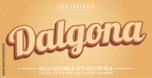 Dalgona font Text effect editable