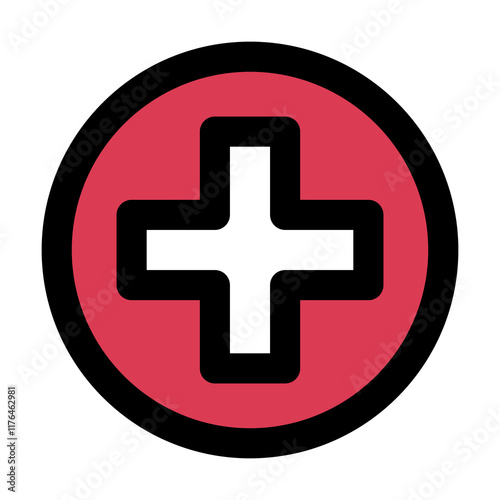 Medical and healthcare color icon.