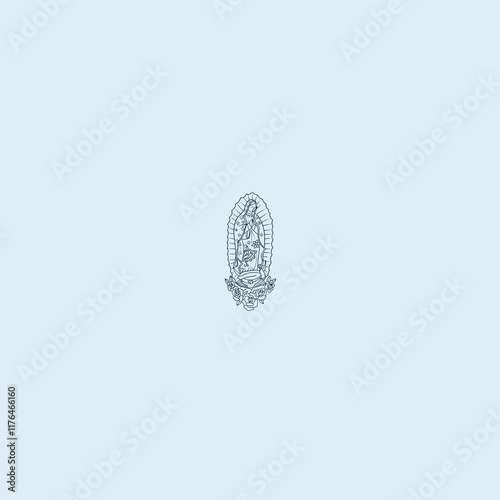 THESE HIGH QUALITY MOTHER MARIA VECTOR FOR USING VARIOUS TYPES OF DESIGN WORKS LIKE T-SHIRT, LOGO, TATTOO AND HOME WALL DESIGN
